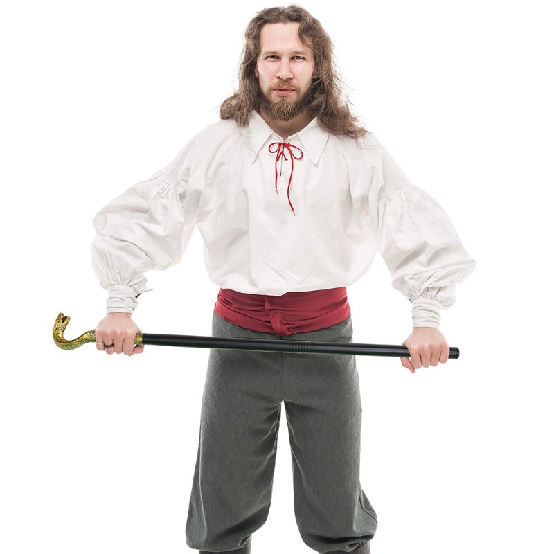 Skeleteen King Cobra Pimp Cane - Egyptian Style Staff or Scepter for Emperor - 1 Piece Costume Accessory Prop Gold - Image 5