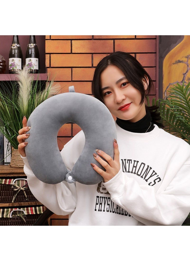 Arabest Wholesale U-shaped pillow custom logo office lunch break pillow neck pillow travel neck pillow aircraft car U-shaped pillow  - Image 2
