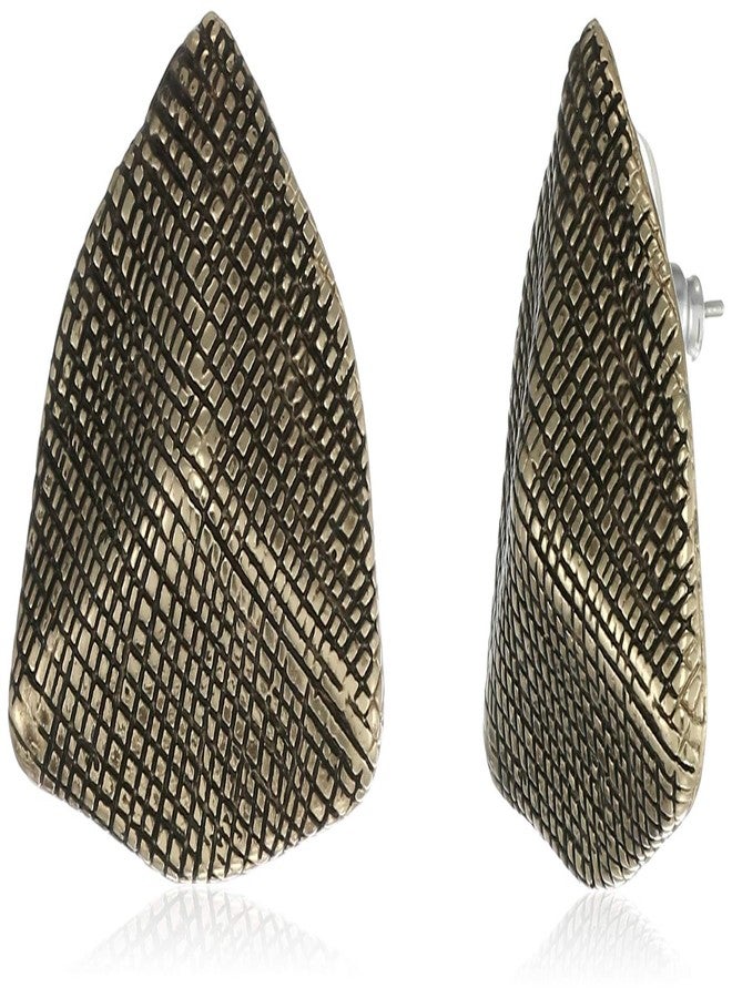Estele - Oxidised brass Plated Triangle Shape Casual Stud Earring For Girls - Image 1