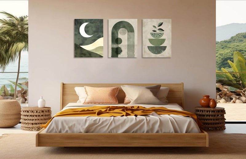 OWNANRTHM Boho Geometric Canvas Wall Art Set - Image 5