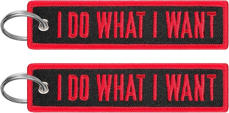FRTKK Embroidered Keychain Set - I Do What I Want