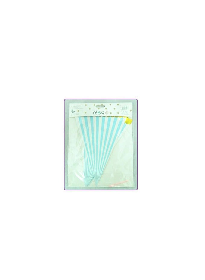 PARTY FUN Blue and White Banner 10 Flags, 3 meters Elevate Your Decoration with Vibrant Celebration Colors  - Image 2
