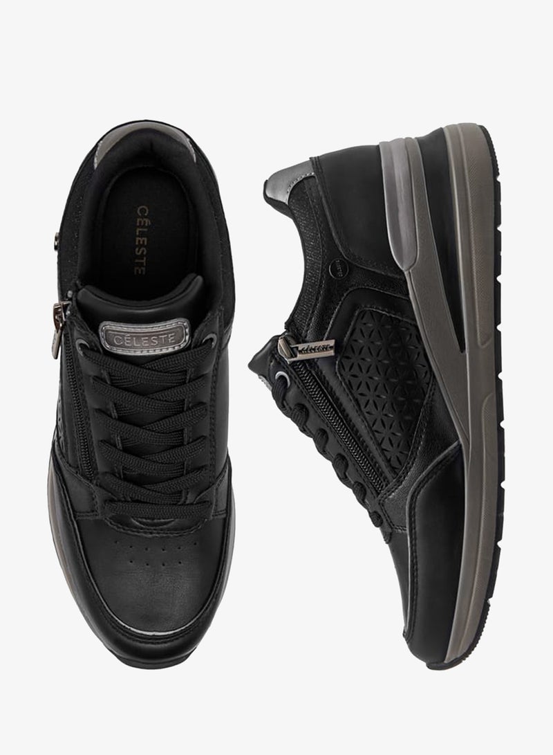 Celeste Women's Panelled Sneakers with Lace-Up Closure - Image 3