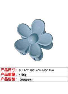 Versatile Matte Mini Claw Clip Fashion Simple Hair Accessory 17# gray blue flower small grip clip