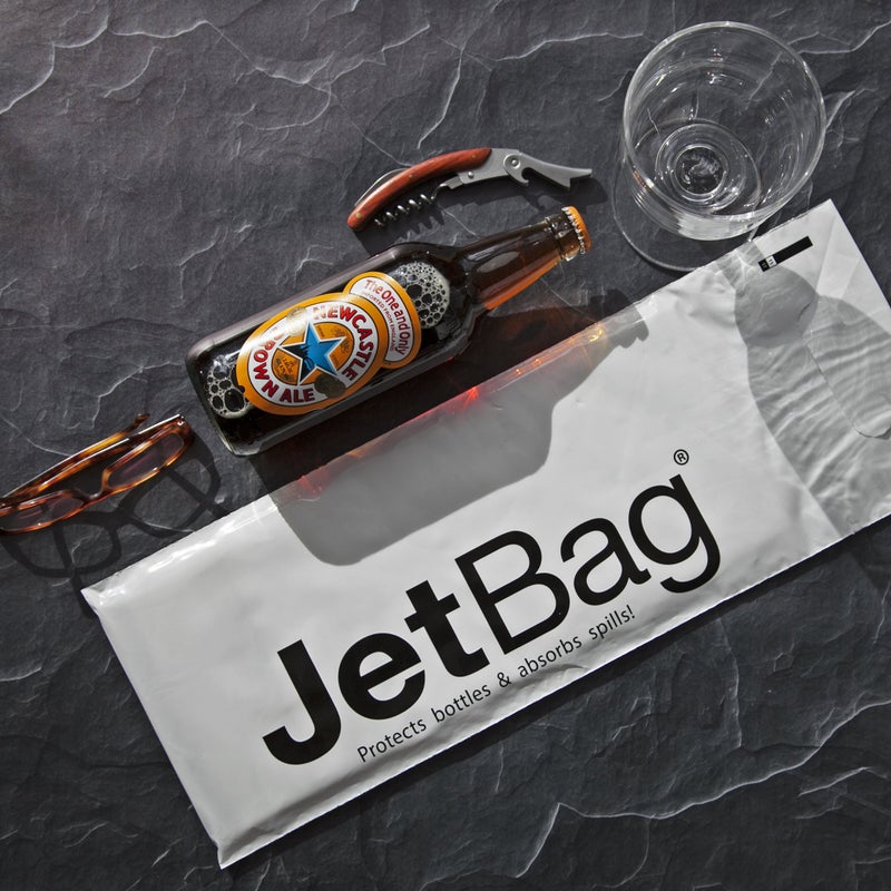 JetBag Jet Bag - Protective, Absorbent, Reusable Wine Bags for Travel (Set of 3) Made in the USA - Clear Back allows for Custom Insert - Image 4