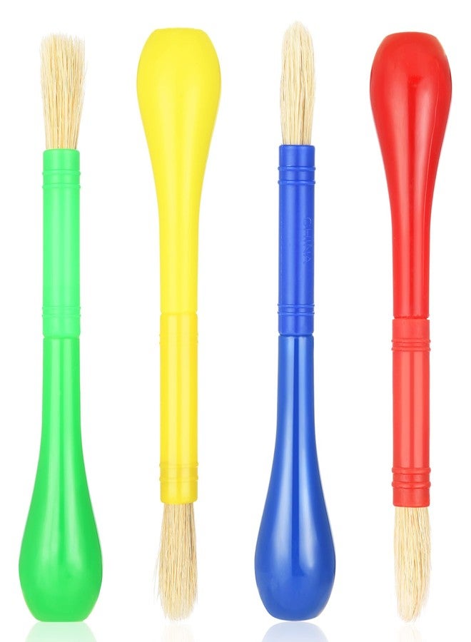 Prasacco 4 Piece Kids Paint Brushes, Jumbo Children's Paintbrushes Artist Paint Brushes with Easy to Hold Handles Grip Toddler Tempera Paint Brushes Kids Craft Paint Brushes for Kids Painting - Image 1