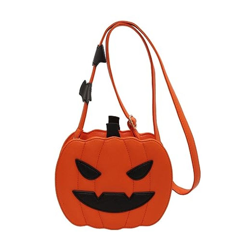 Small Spooky Pumpkin Purse - Halloween Crossbody Bag for Women, Stylish and Fun Halloween Accessories - Image 1