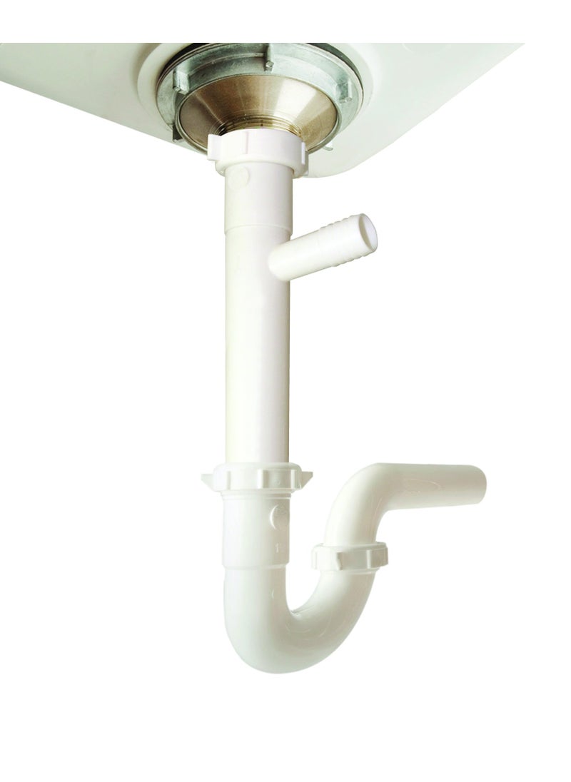 Plumb Pak Plumb Pak 30-8WK Dishwasher Branch, White, 1-1/2" x 8", Pack of 1  - Image 3