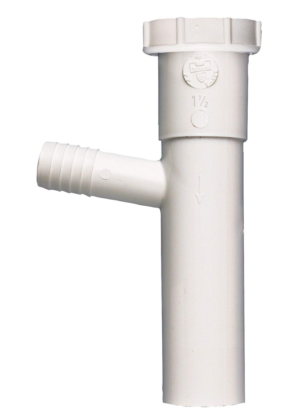 Plumb Pak Plumb Pak 30-8WK Dishwasher Branch, White, 1-1/2" x 8", Pack of 1  - Image 2