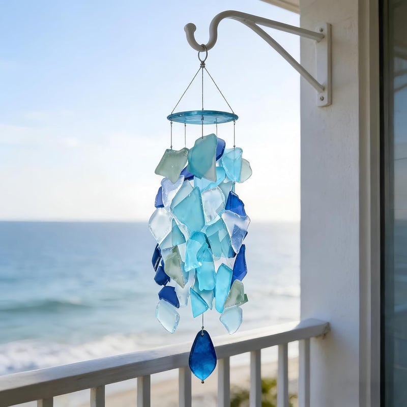 Dmnnlp 400g Sea Glass, 14.2 OZ Ocean Series Frosted Sea Glass Pieces, Vase Fillers, Seaglass for DIY Art Craft Beach Wedding Party Home Aquarium Decor - Image 5