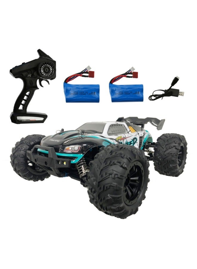 Suchiyu SCY16101PRO 1:16 Full-scale Four-wheel Drive High-speed Large-leg Coupe RC CAR Remote Control Toy-Color:SCY16101PRO Green Dual Electric-Proportion:1:16  - Image 1