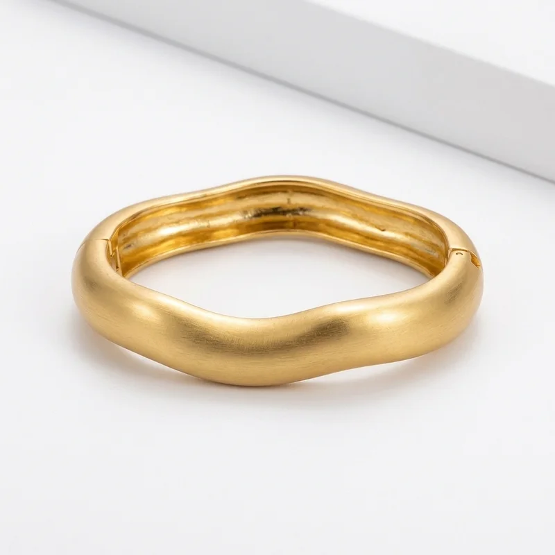 Wavy Chunky Cuff Bangle