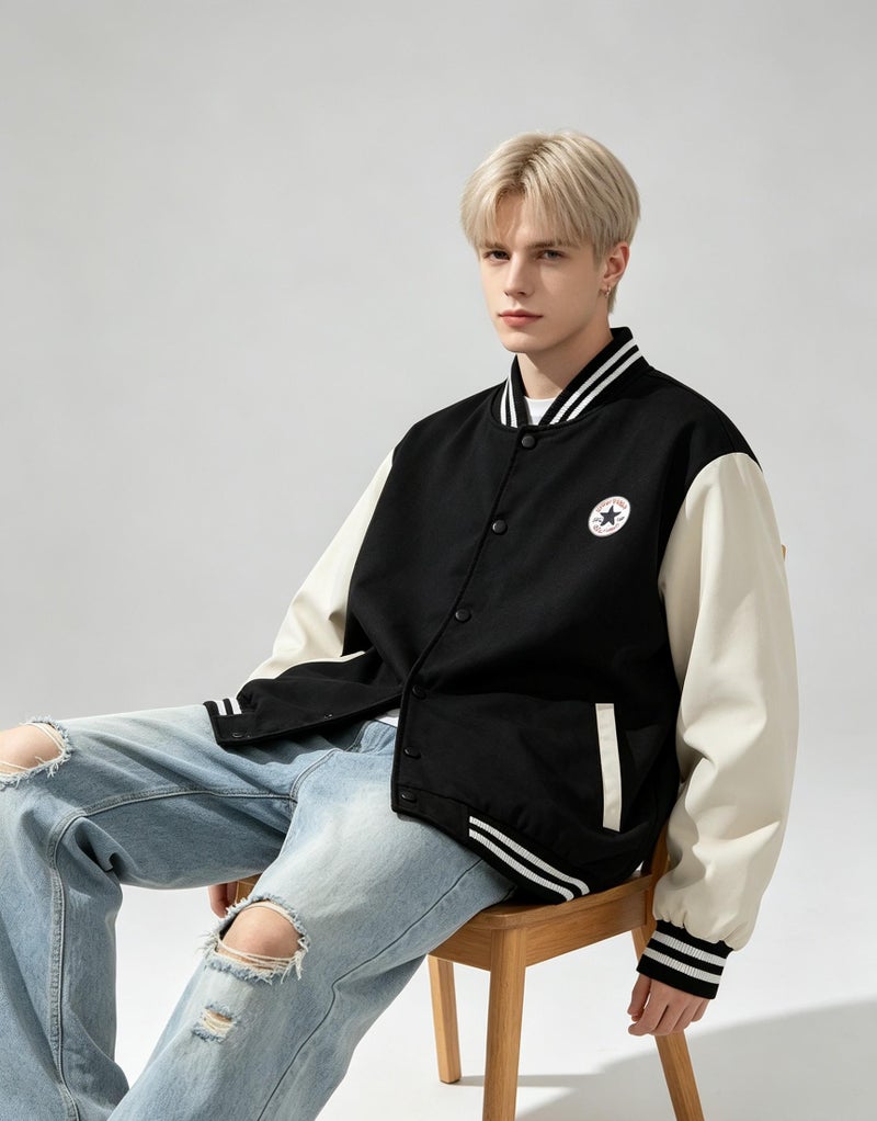 كونفرس Converse سترة ملونة للرجال والنساء بسيطة - Image 5