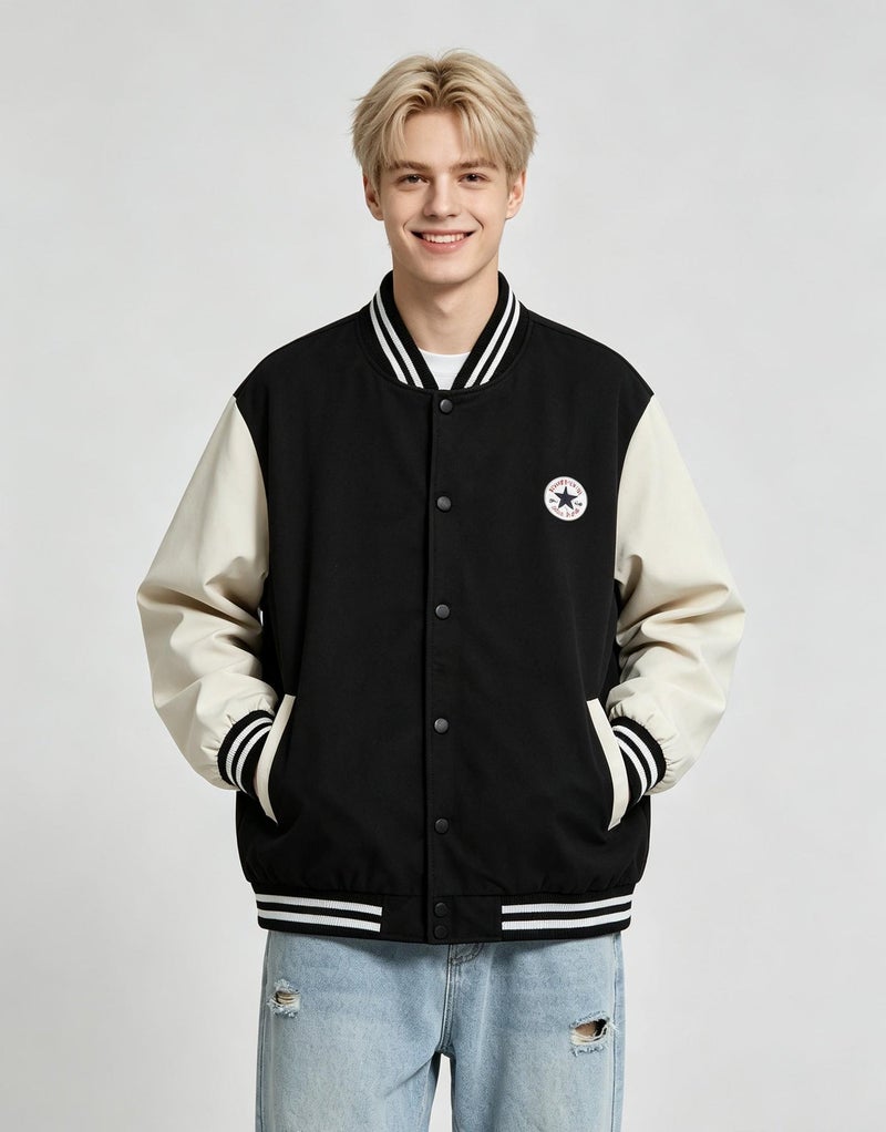 كونفرس Converse سترة ملونة للرجال والنساء بسيطة - Image 1