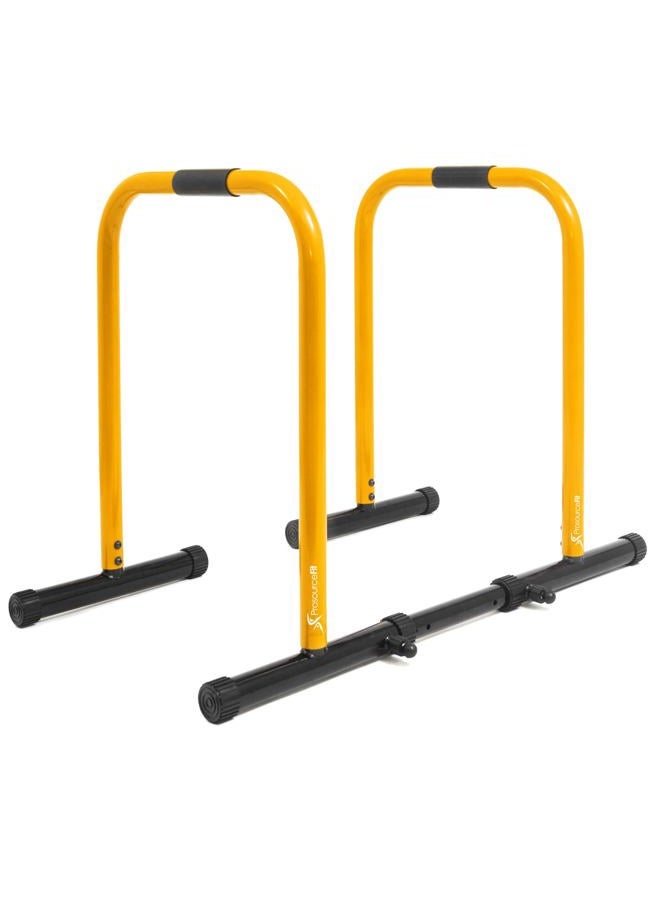 ProSourceFit Dip Stand Station, Heavy Duty Ultimate Body Press Bar with Safety Connector for Tricep Dips - Image 1