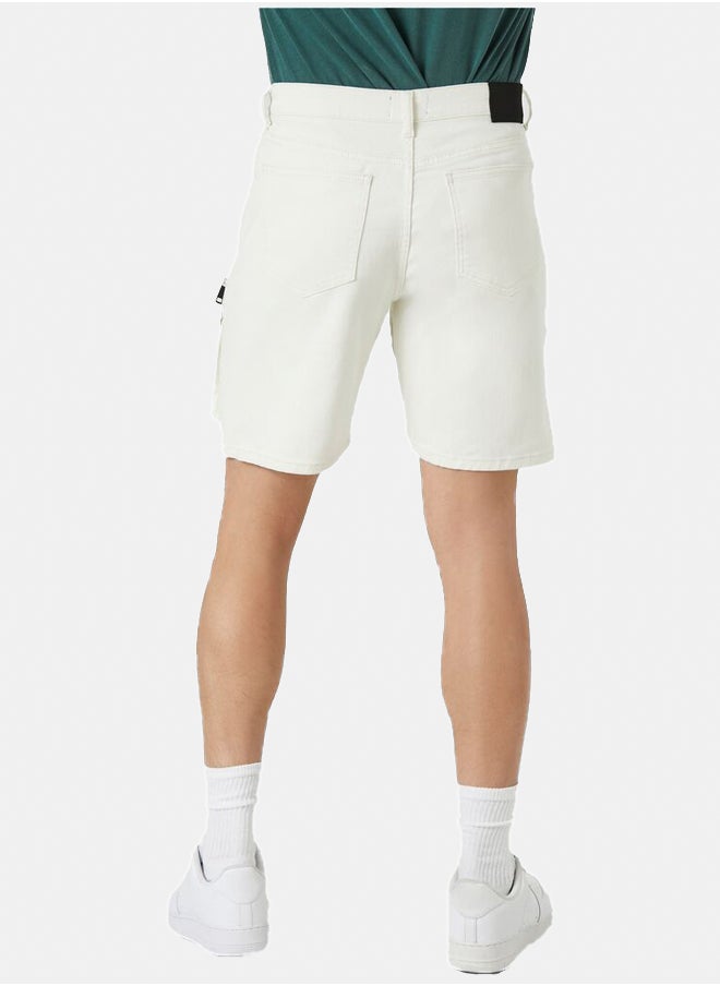 FOREVER 21 Mid-Rise Denim Cargo Shorts  - Image 2