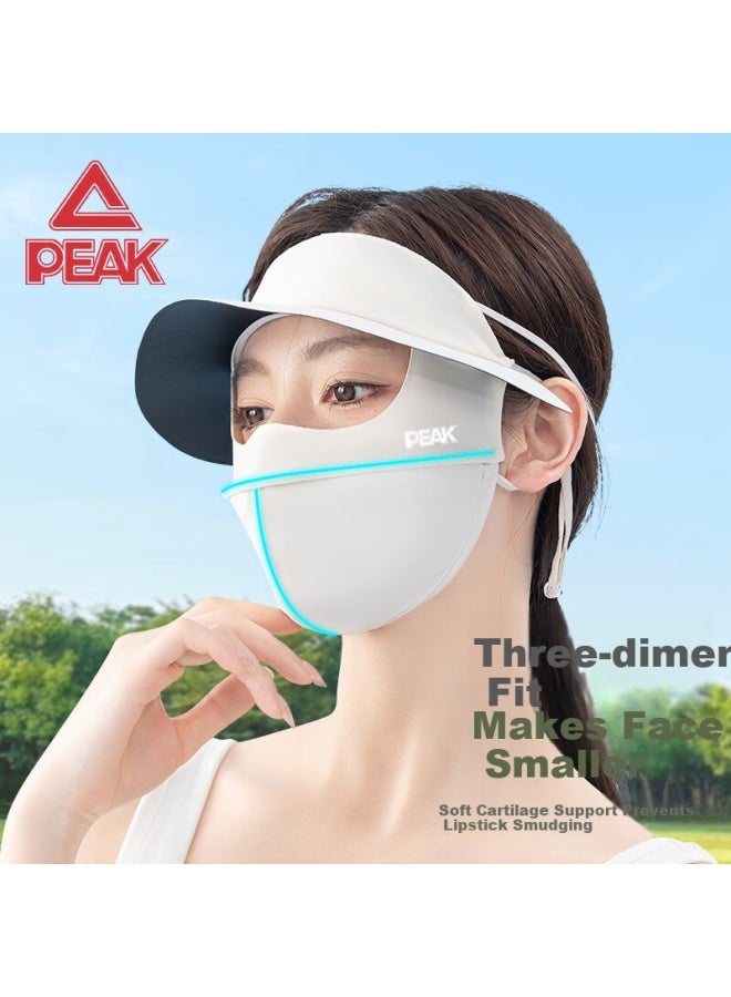 Peak Sun Protection Face Mask For Women, Summer Cycling, Electric Bike Riding, Driving, Face Shield, Sun Protection Face Mask, Face Cover, Dark Gray - Image 3