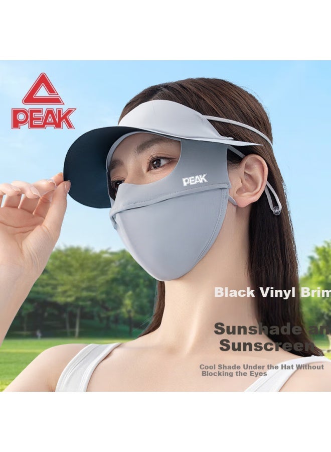 Peak Sun Protection Face Mask For Women, Summer Cycling, Electric Bike Riding, Driving, Face Shield, Sun Protection Face Mask, Face Cover, Dark Gray - Image 4