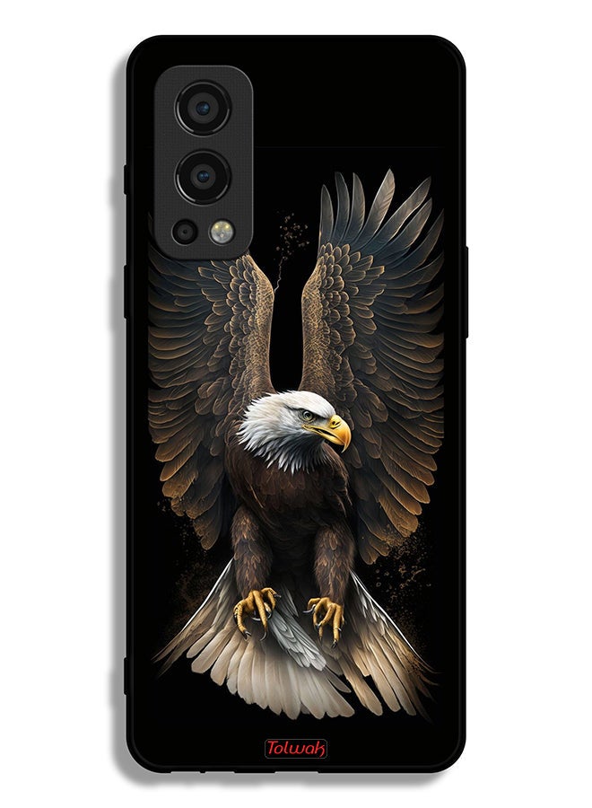 Tolwak OnePlus Nord 2 5G Protective Case Cover Eagle Spread Wings - Image 2