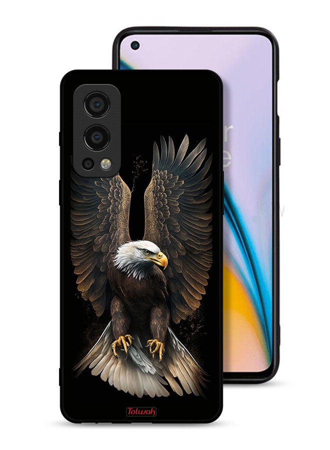 Tolwak OnePlus Nord 2 5G Protective Case Cover Eagle Spread Wings - Image 1