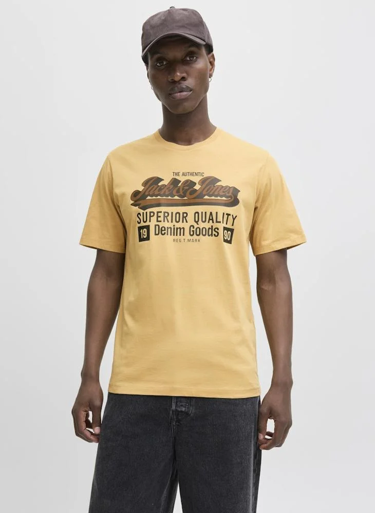 Jack Jones Jjelogo Graphic Crew Neck T-Shirt
