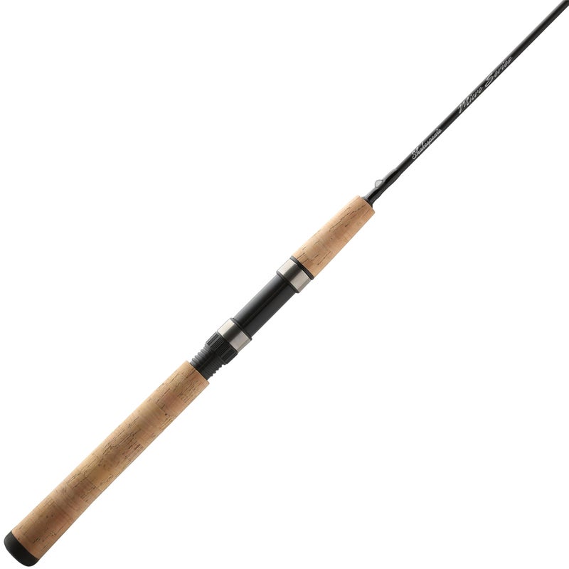Shakespeare Micro 7' Spinning Rod, 2-Piece Fishing Rod, Graphite Composite Blank, Ultra Light Rod Power, Comfortable Full Cork Handle - Image 1
