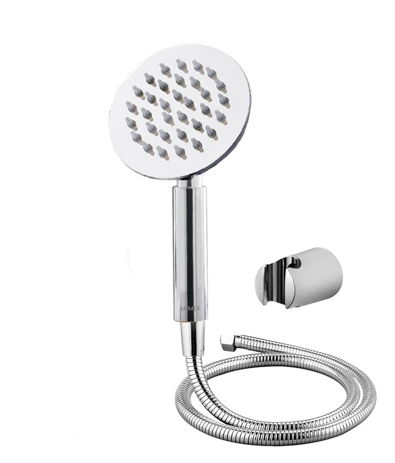 ANMEX ® Premium Multipurpose Hand Spray Hand Shower Set Chrome Finish with 1.5mtr SS Shower Tube and Wall Hook (AX-HS14) - Image 1