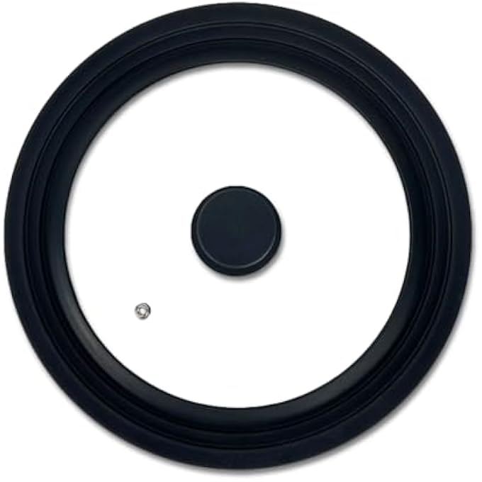 Homatz Universal Pots Pans Lid Fit For 20Cm 22Cm 24Cm Cookware Tempered Glass Lid  Cooking Pots Saucepan Frying Pan  Skillets Cover  Heat Resistant Silicon Rim  Knob 202224 Cm - Image 1