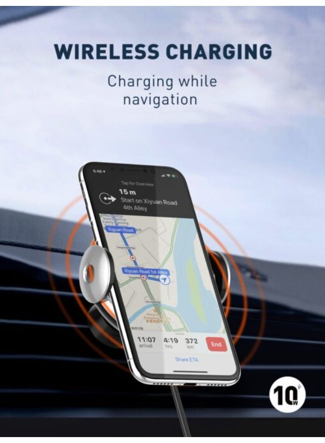 LDNIO MA-02 Automatic Car Holder with 10W Wireless Charger. - Image 5