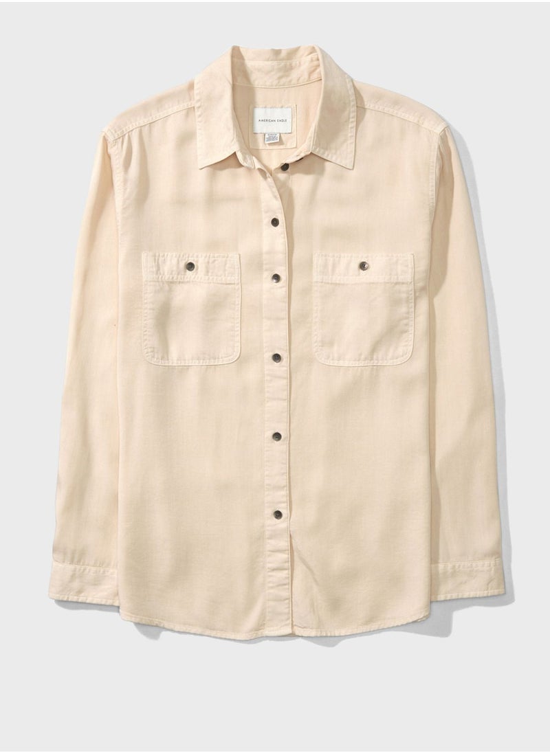 American Eagle - Pocket Detail Button Down Shirt - Image 1