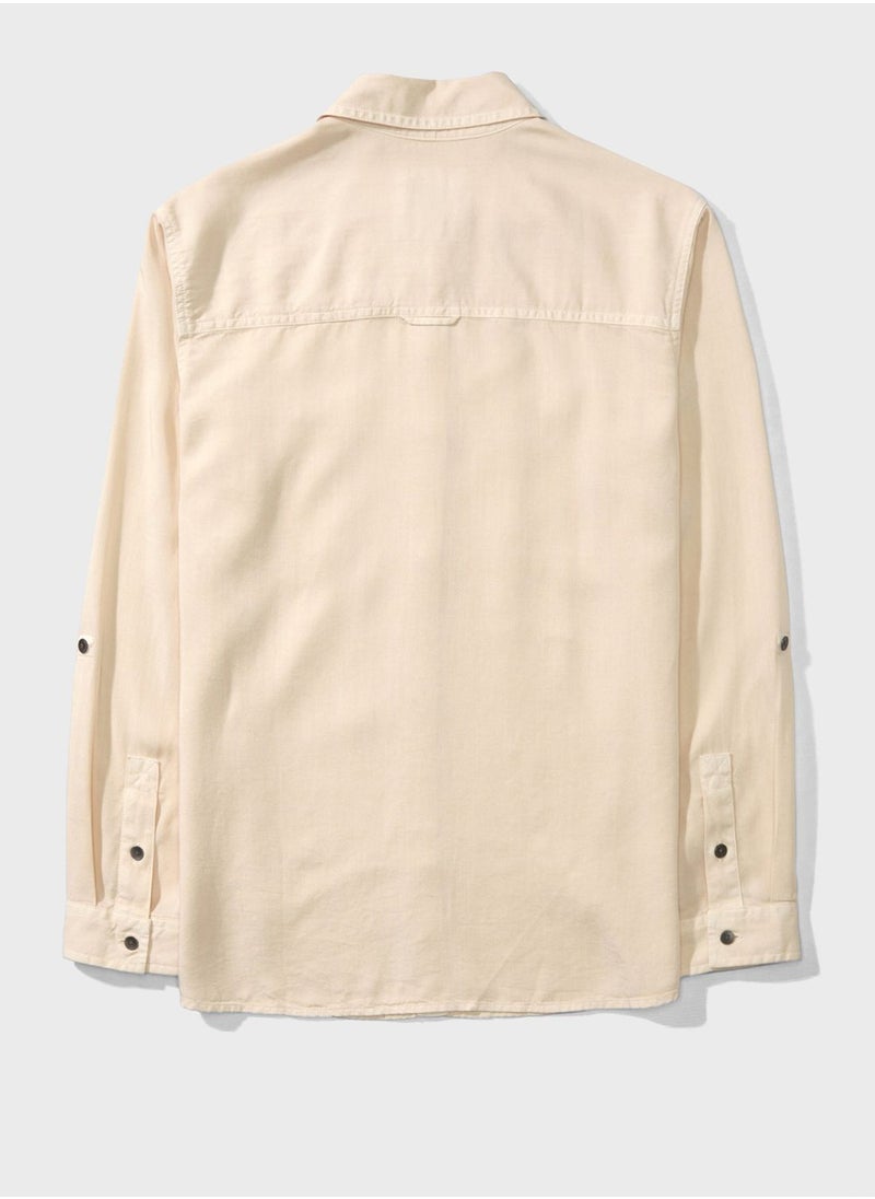 American Eagle - Pocket Detail Button Down Shirt - Image 1