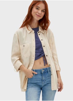 Pocket Detail Button Down Shirt