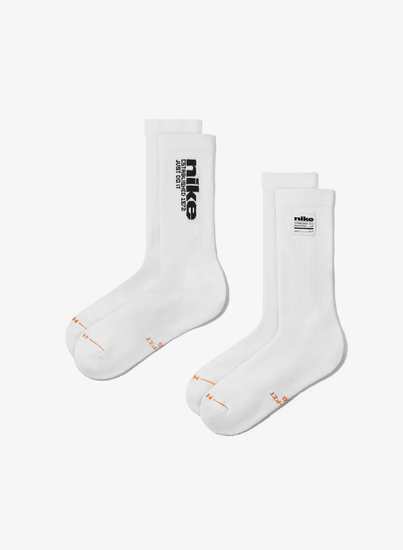 Nike 2-Pack Everyday Elevated Graphic Crew Socks