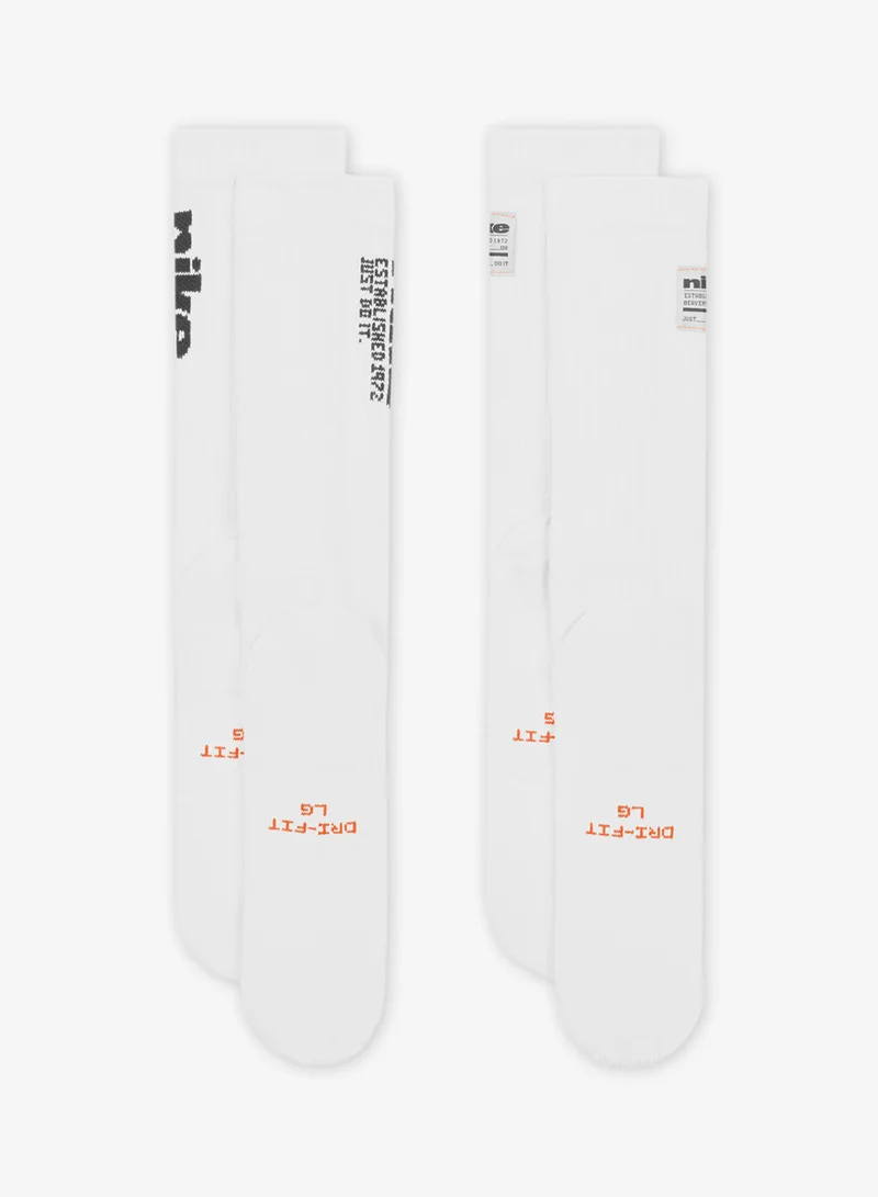 Nike 2-Pack Everyday Elevated Graphic Crew Socks