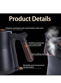 EqiEch Gooseneck Electric Coffee Kettle For V60  Coffee Ultra Fast Boiling Pour Over Hand Drip 304 Stainless Steel Coffee and Tea Pot Electric Kettle With Anti-dry Function for Home Office Hotel  - Image 5