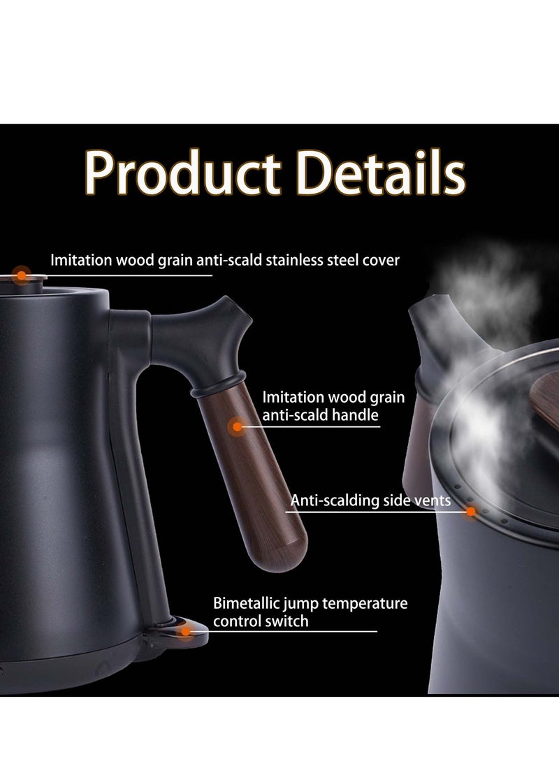 EqiEch Gooseneck Electric Coffee Kettle For V60  Coffee Ultra Fast Boiling Pour Over Hand Drip 304 Stainless Steel Coffee and Tea Pot Electric Kettle With Anti-dry Function for Home Office Hotel  - Image 5
