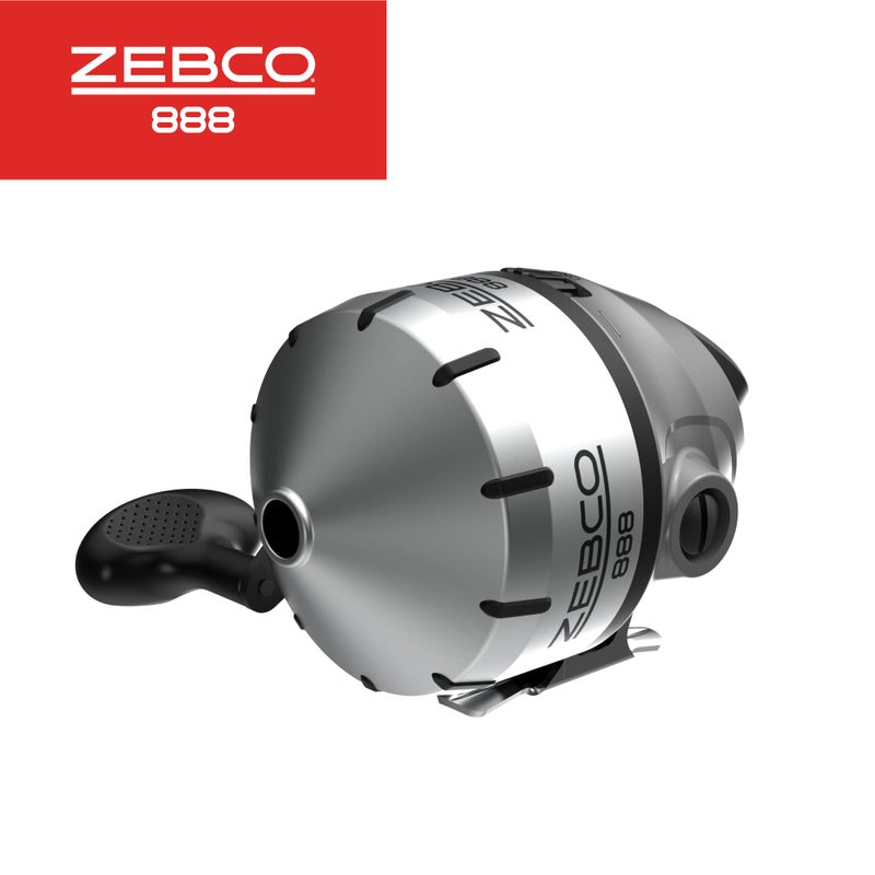 Zebco 888 Spincast Fishing Reel, Size 80 Reel, Changeable Right- or Left-Hand Retrieve, Built-in Bite Alert, 2.6:1 Gear Ratio, Pre-spooled with 25 lb Zebco line, Silver - Image 4