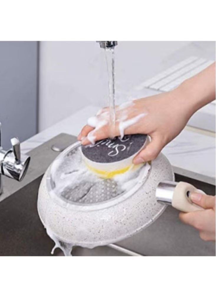 Generic 4 Smiley Face Shaped Dishwashing Sponges  - Image 5