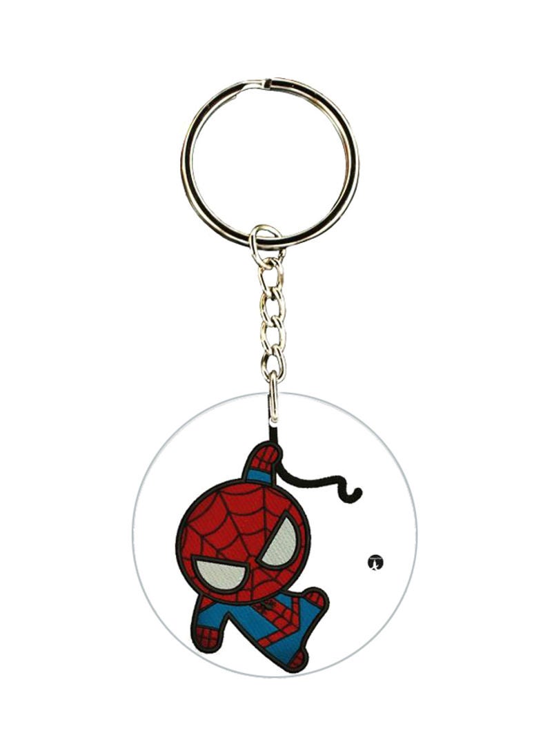 RKN Spiderman Printed Dual Sided Keychain