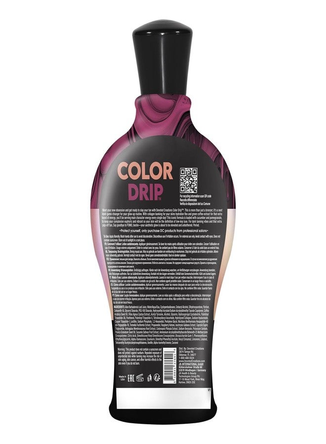 Devoted Creations Color Drip - Major Glow-up Iconic Bronzer Next Level Skin Perfecting Raspberry Ketone Calming Cucumber Essence Dark Tanning Lotion - Image 2