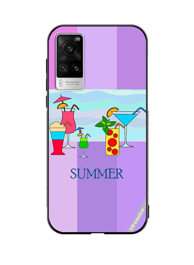 VR CREATIVE Protective Case Cover For Vivo X60 Pro Summer Design Multicolour - Image 1