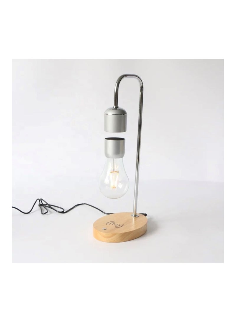 Loquat LED Desk Light with Wireless Phone Charger and USB Charging Port with Wooden Base - Image 4
