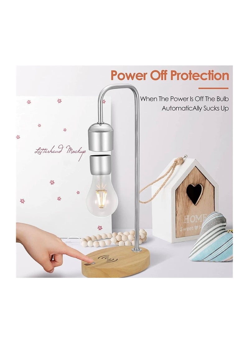 Loquat LED Desk Light with Wireless Phone Charger and USB Charging Port with Wooden Base - Image 2