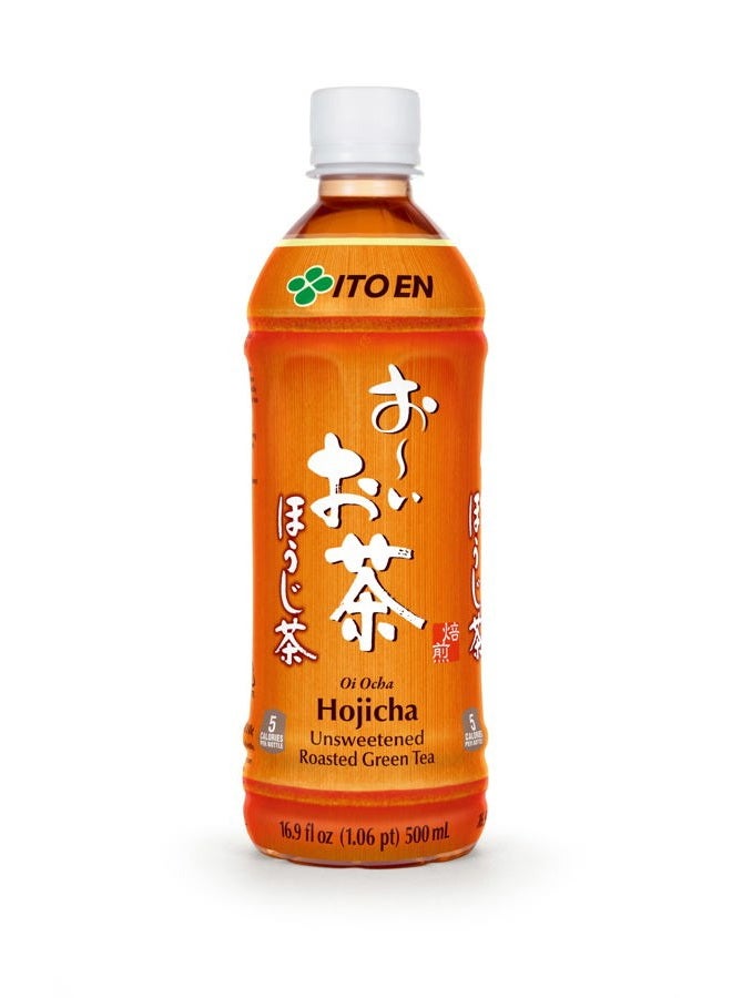 Ito En Oi Ocha Unsweetened Roasted Green Tea, 16.9 Fluid Ounce (Pack of 12), Low Calorie