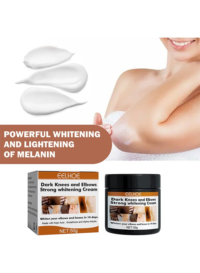 EELHOE Dark Knees And Elbows Strong Whitening Cream, Whitening Body Lotion, Intimate Area Whitening Cream, Dark Spot Correcting Cream For All Skin Types - Image 3