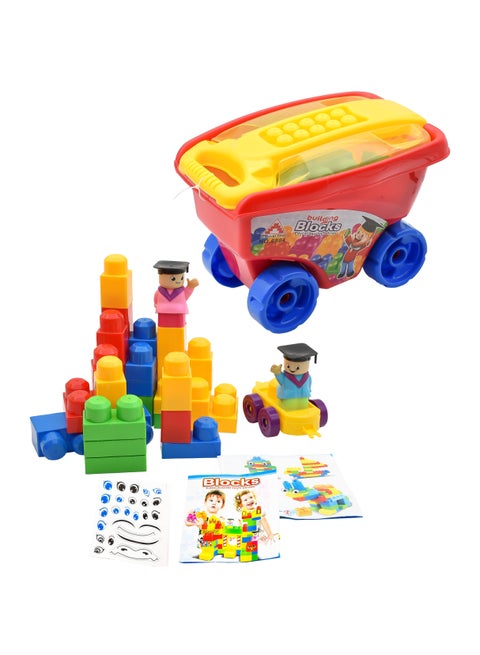 Building Blocks Cart - 30 Pieces