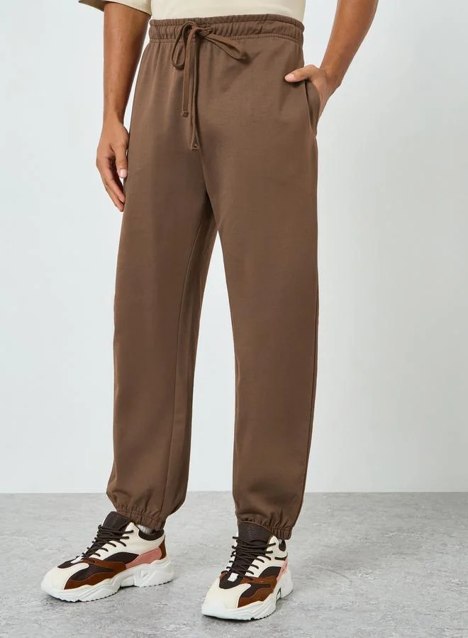 Men Brown Relaxed Fit Joggers