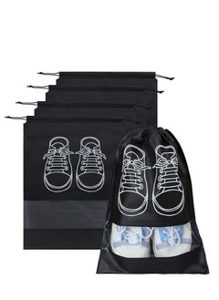 Spaceshoop Shoe Bag for Travel  Storage Women  Men Travelling Shoe Storage Bag 6pcs  - Image 2
