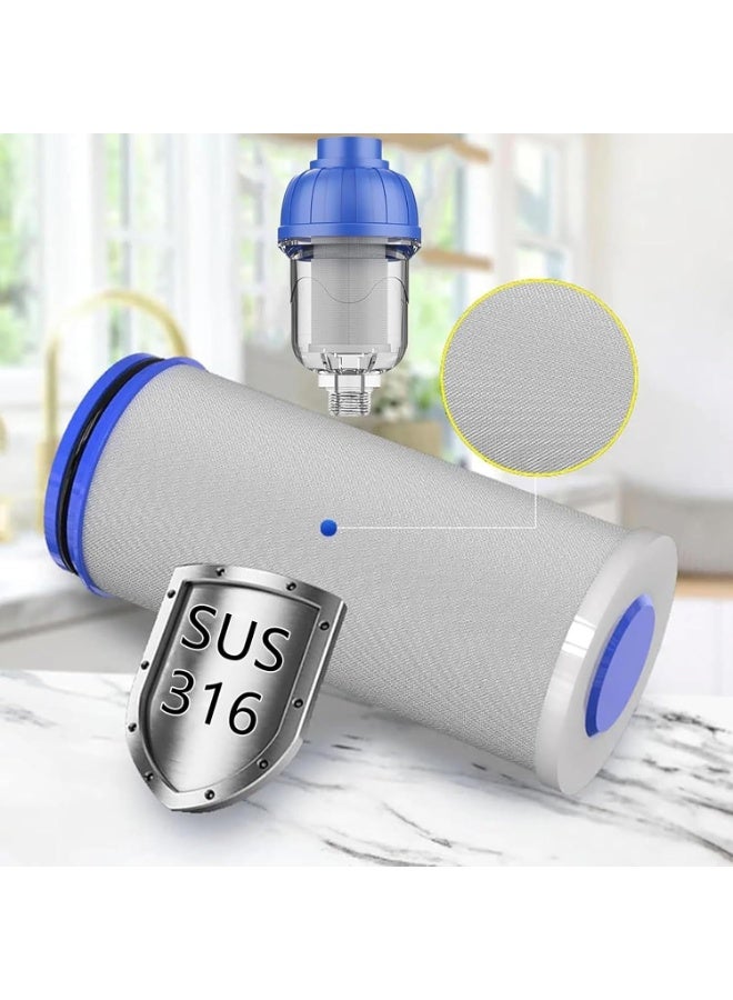 Bukela Shower Filter, High Output Universal Hard Water Filter with Pressure Relief Safety Valve, 316 Stainless Steel Shower Water Filter to Remove Dirt and Sediment, Explosion-Proof Water Softener System - Image 5