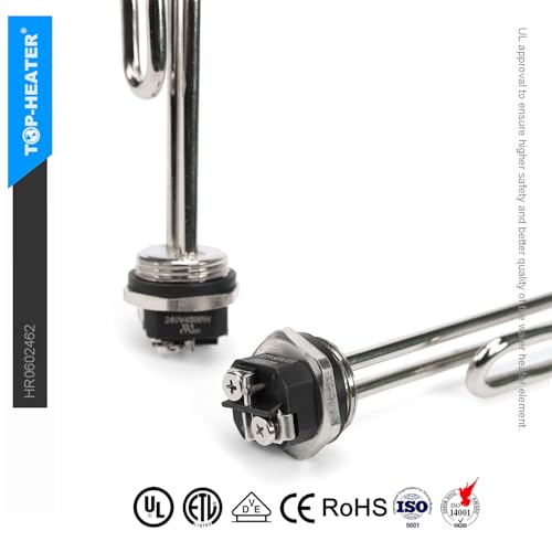 TOP-HEATER Water Heater Element 4500W,Screw-in,Foldback Type 02582 Water Heater Elements by TOP-HEATER, Fits Most Models As AO Smith, GE, Kenmore,Maytag,Whirlpool, Heater Element Replacement 1Pack - Image 2